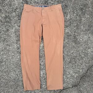 Under Armour Chino Pants Mens 40 x 32 Camel Tan Stretch Twill Straight Loose Fit